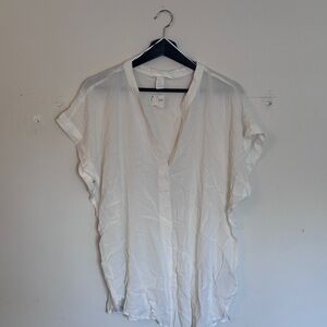 H&M white blouse shirt L